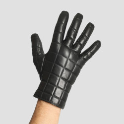 des Gants Hiver Hommes en Cuir véritable épais Velours Gants Chauds Homme  Couture Noir/Brun Thicken (Color : Black, Gloves Size : M) : : Mode